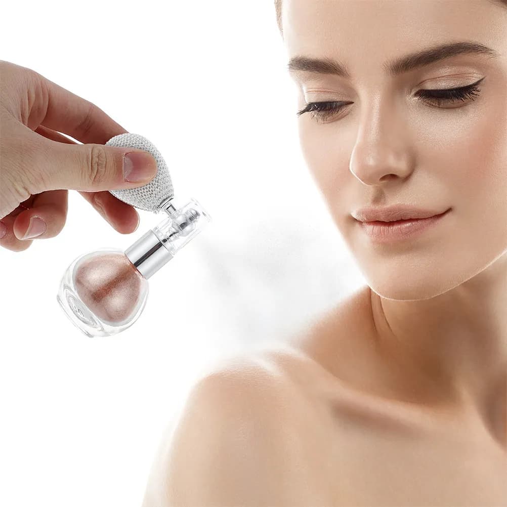 2 flaconi spray illuminanti per viso, corpo e capelli, glitter per trucco, resistenti, per feste in discoteca, matrimoni