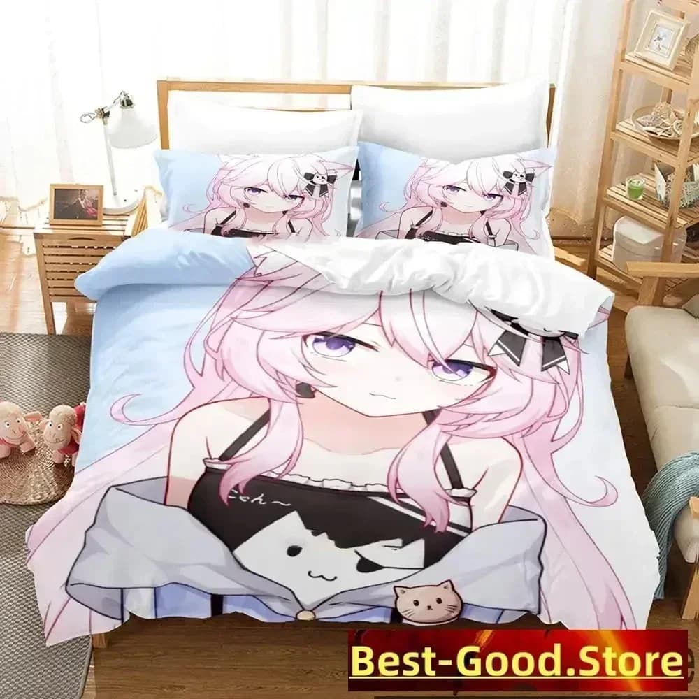 Set Biancheria da Letto Anime Nun: Copripiumino, Lenzuolo e Federe Stampati - Set Completo per Letto Matrimoniale, Queen e King Size - Comforter per Camera da Letto