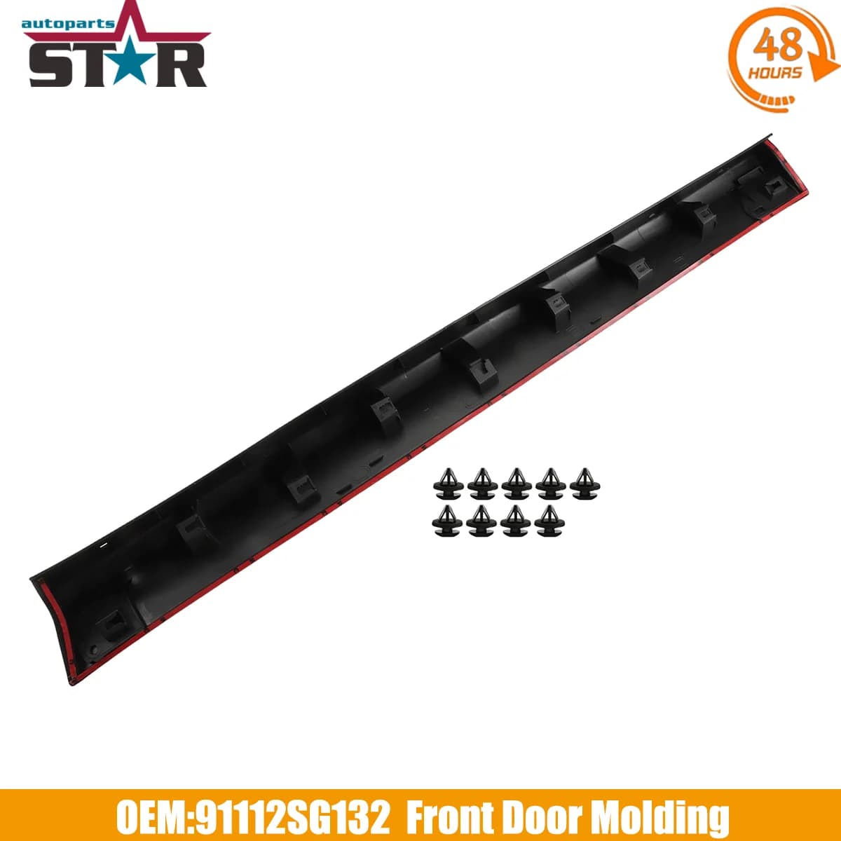 Finestre esterne Guarnizione Porta anteriore sinistra destra Modanatura Striscia Trim per Subaru Forester 2014-2018 2.0L 2.5L 91112SG132