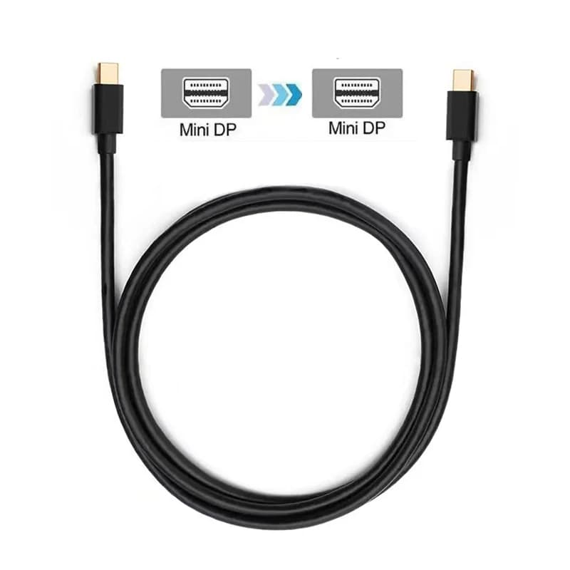 4K/1080P Mini DisplayPort Male to Male Cable, Thunderbolt 2 Compatible MiniDP Cord for Apple iMac Pro/Air to HDTV Monitor