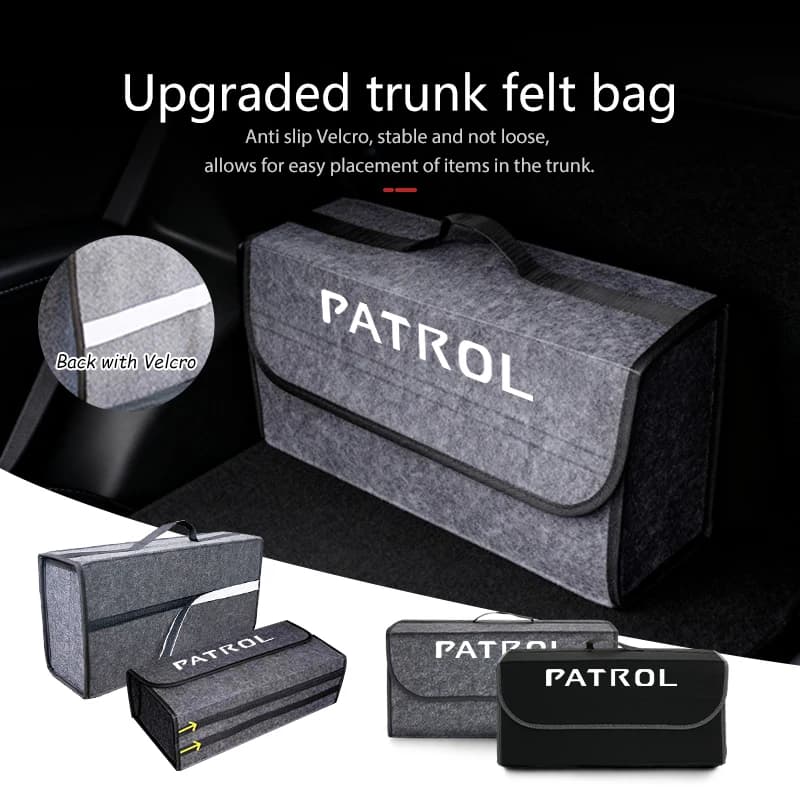 Car Trunk Tool Storage Box Multi-functional Organizer Tidying Bag Auto Accessories For Nissan Qashqai Juke X-Trail Patrol Navara