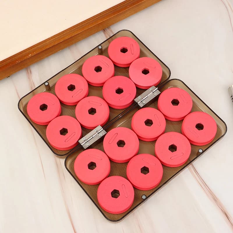 16 Pz/box Foam Bobbins Line Box Wrap Edge Fishing Line Tree Fishing Hook Rig Esca Storage Box Fishing Equipment Box