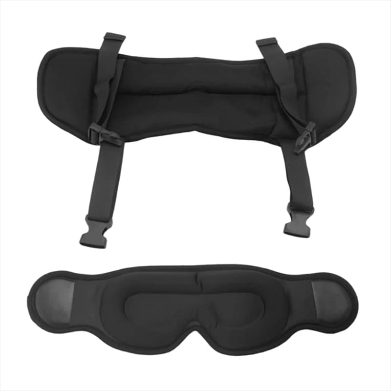 GYTB-Per cuscino da viaggio per dormire, supporto per il collo dell'aereo, fascia per la testa oversize con maschera per gli occhi per voli lunghi, 360 ° Poggiatesta