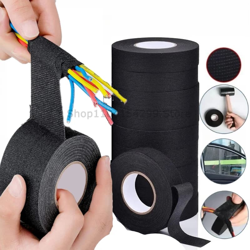 Cablaggio del cablaggio dell'auto Telaio in tessuto Nastro termico elettrico Nastro di cablaggio resistente Nastro adesivo in tessuto automobilistico Coroplast