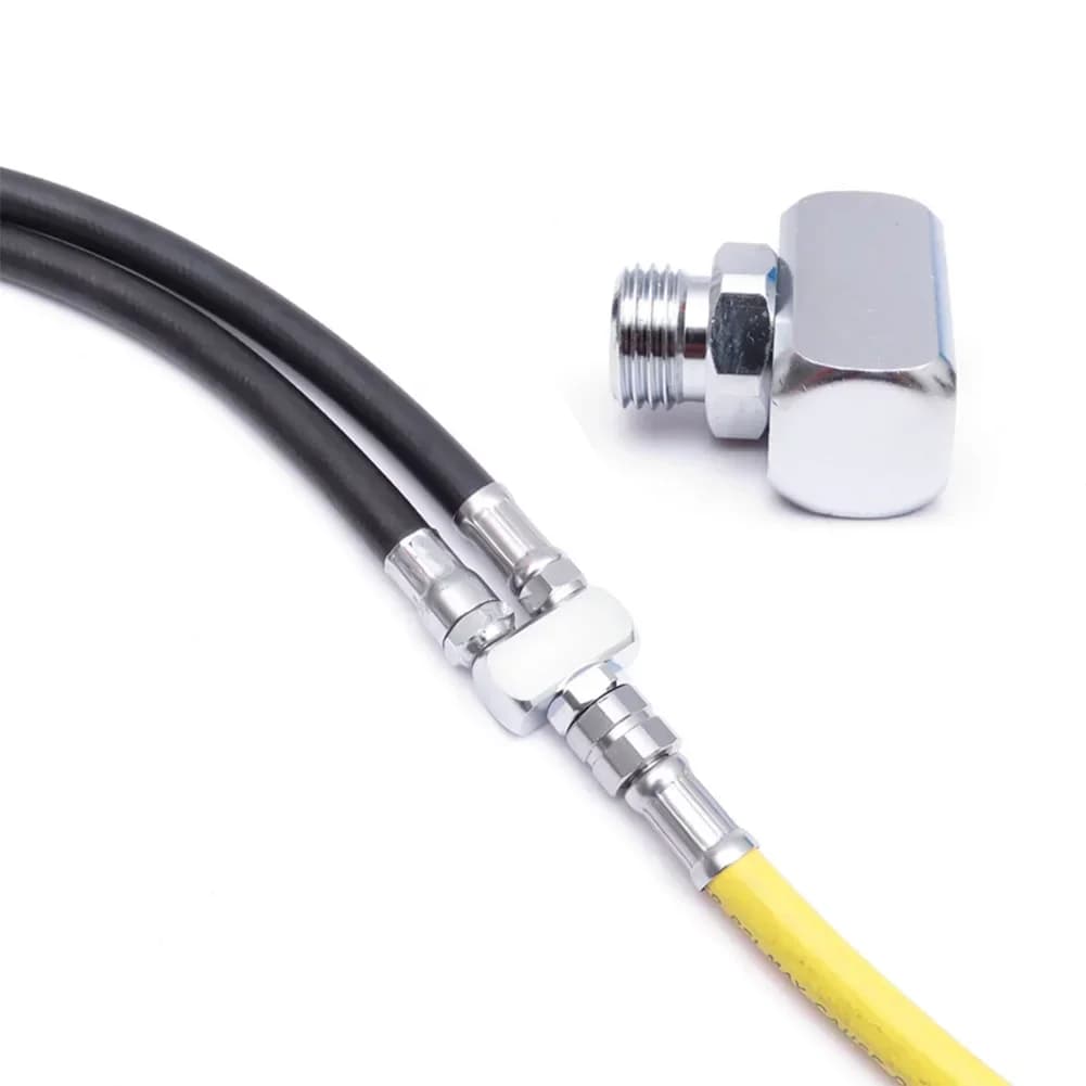 1 pcs Scuba Diving Tube LP Split 9/16 inch to 3/8 inch Adapter for tube 1 to 2 Connector for low pressure pipe Plitter Regulator Water Sports