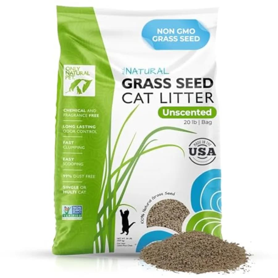 Lettiera per Gatti Non Profumata a Rapida Agglomerazione per Gatti Singoli o Multipli, Sacchetto da 20 lb, Materiale Naturale, Grigio Chiaro, Agglomerazione Rapida e Basso Contenuto di Polvere