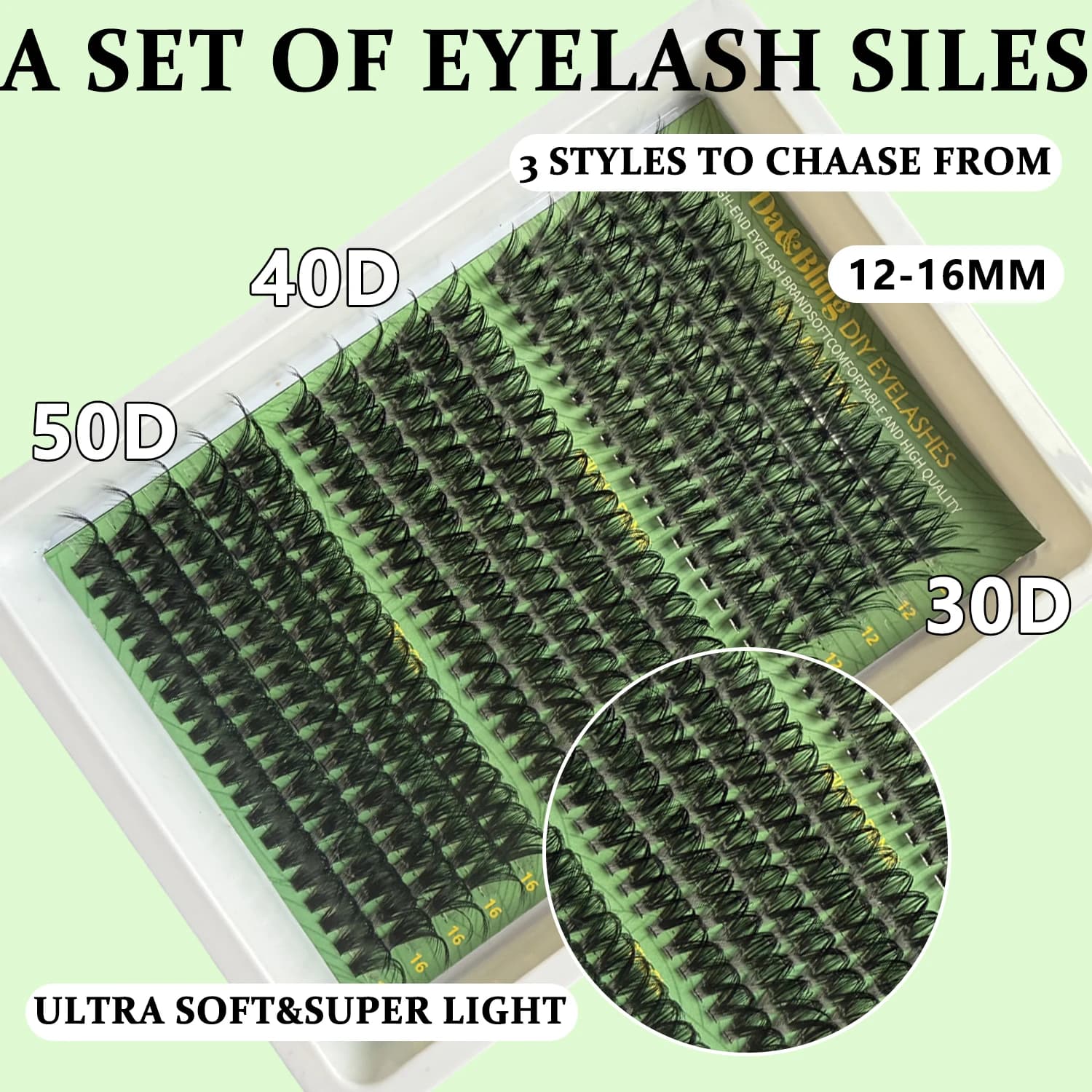 Quick Flowering Eyelash in Premium Synthetic Material, C and D Curve, Made of Hand, Automatic Eyelash Supplier