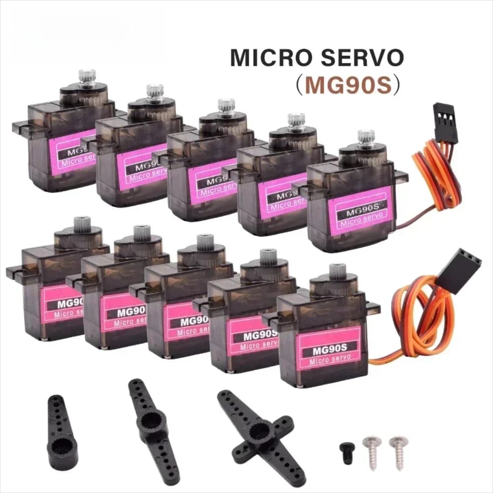 2/4/5/10pcs MG90S Micro Servo Motor Metal Gear Analog RC Servomotor 180 For Mini Car Airplane Helicopter Arduino Robot