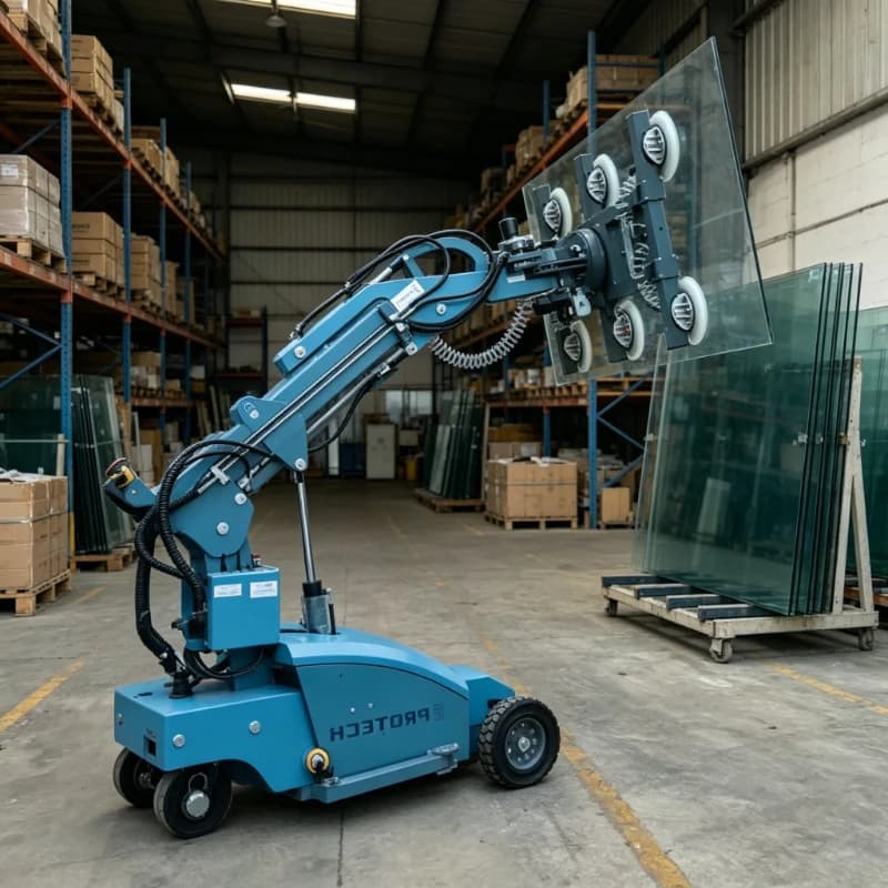 Professional Vacuum Glazing Robot Customized 300-800kg Electric Glass Installation Machine for Construction