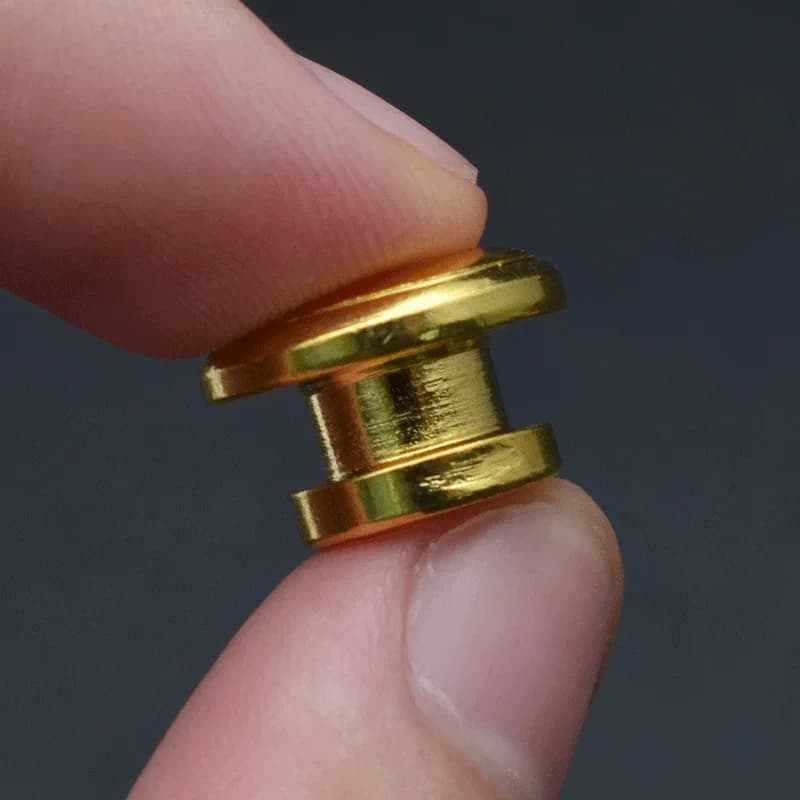 12 pezzi bottoni per tracolla per chitarra con testa di funghi serrature per cinghia in metallo per cintura per basso per chitarra elettrica ukulele nero oro argento all'ingrosso