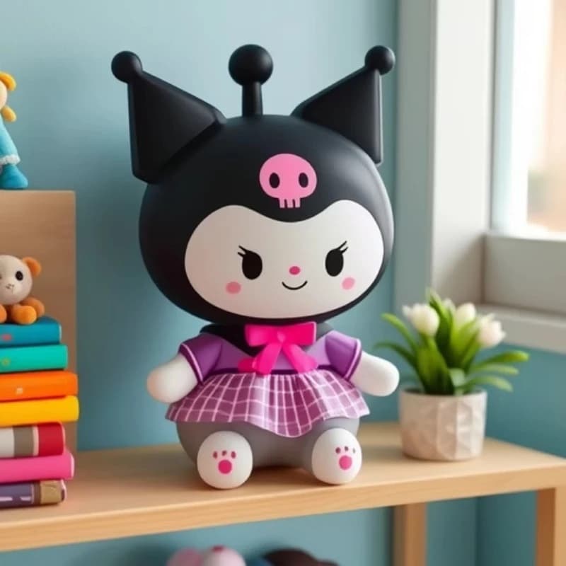 Simpatico Giocattolo Squishy Sanrio Kuromi a Lenta Risalita, Antistress, Giocattolo da Spremere, Figurina Anime Kawaii, Giocattolo Fidget per Bambini e Adulti, Regalo