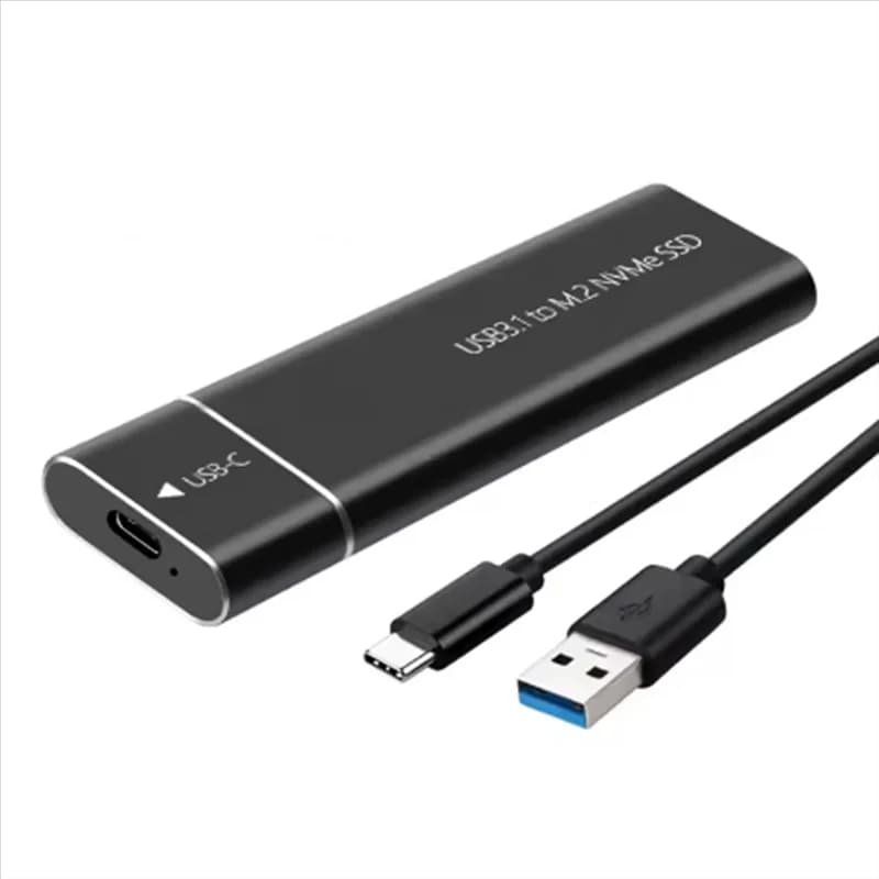 -A95Z Custodia per HDD di archiviazione esterna NVME USB3.1 per custodia per disco rigido per disco rigido NVME SATA SSD