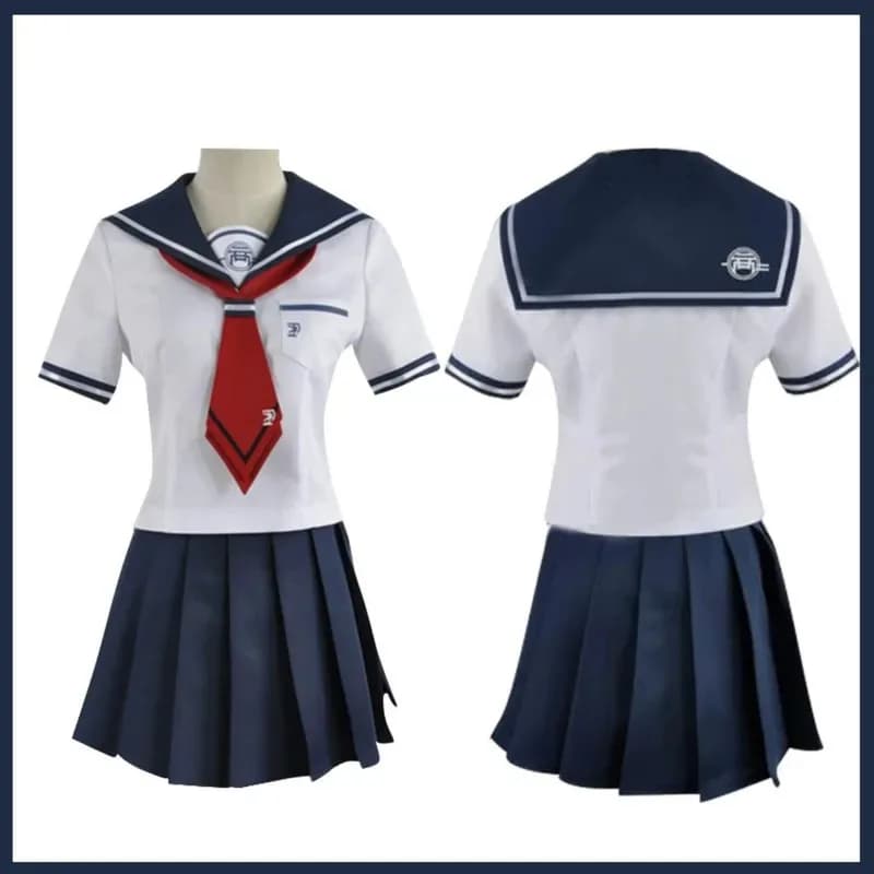Game Naegi Komaru Cosplay Costume Japanese school uniform JK Gonna Short Sleeved shirt Adult woman Kawaii Campus S8;c'4,t;6.j'2;