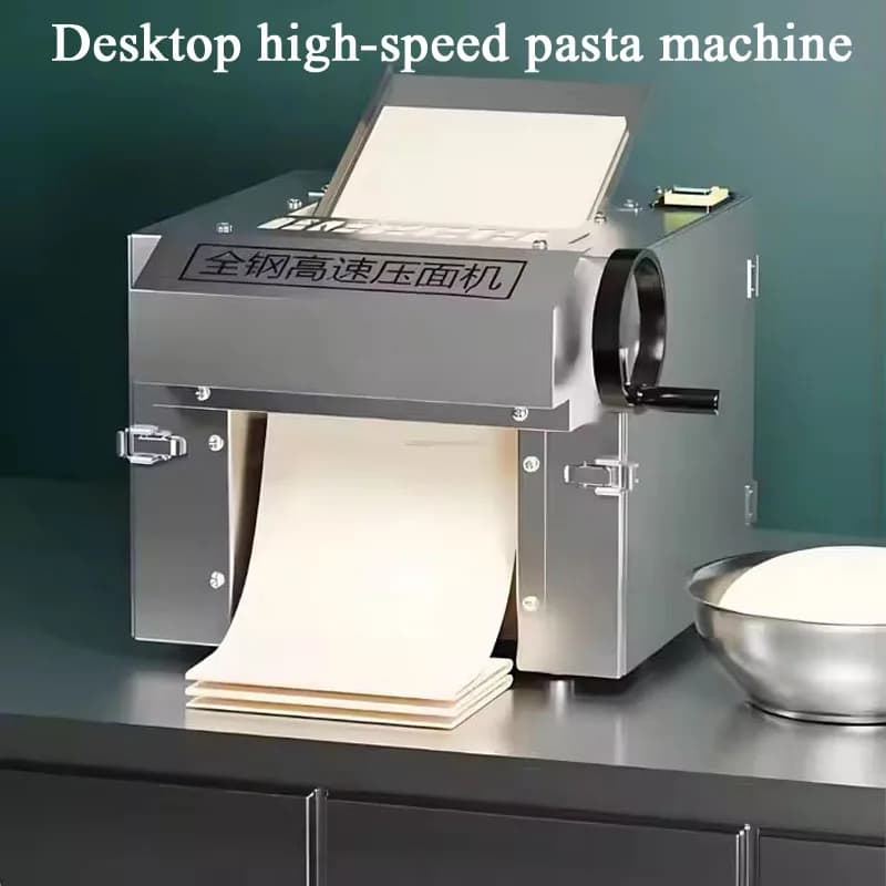 Macchina per impasto pressata commerciale Macchina per wonton elettrica automatica Pressa per impasto in rotolo Macchina per pasta per pasta con pasta per gnocchi