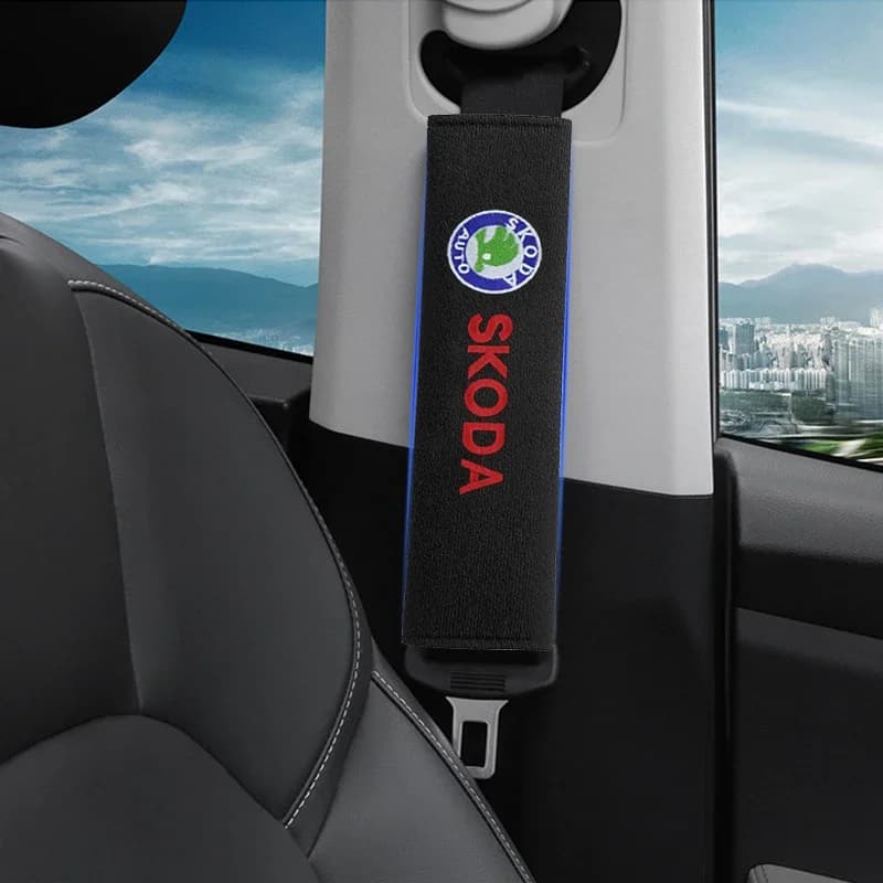 Covers Cotton Safety Belt Cover Spalle Auto Accessories for Skoda Octavia Fabia Kamiq Kapoq Kodiaq Rapid SCALA