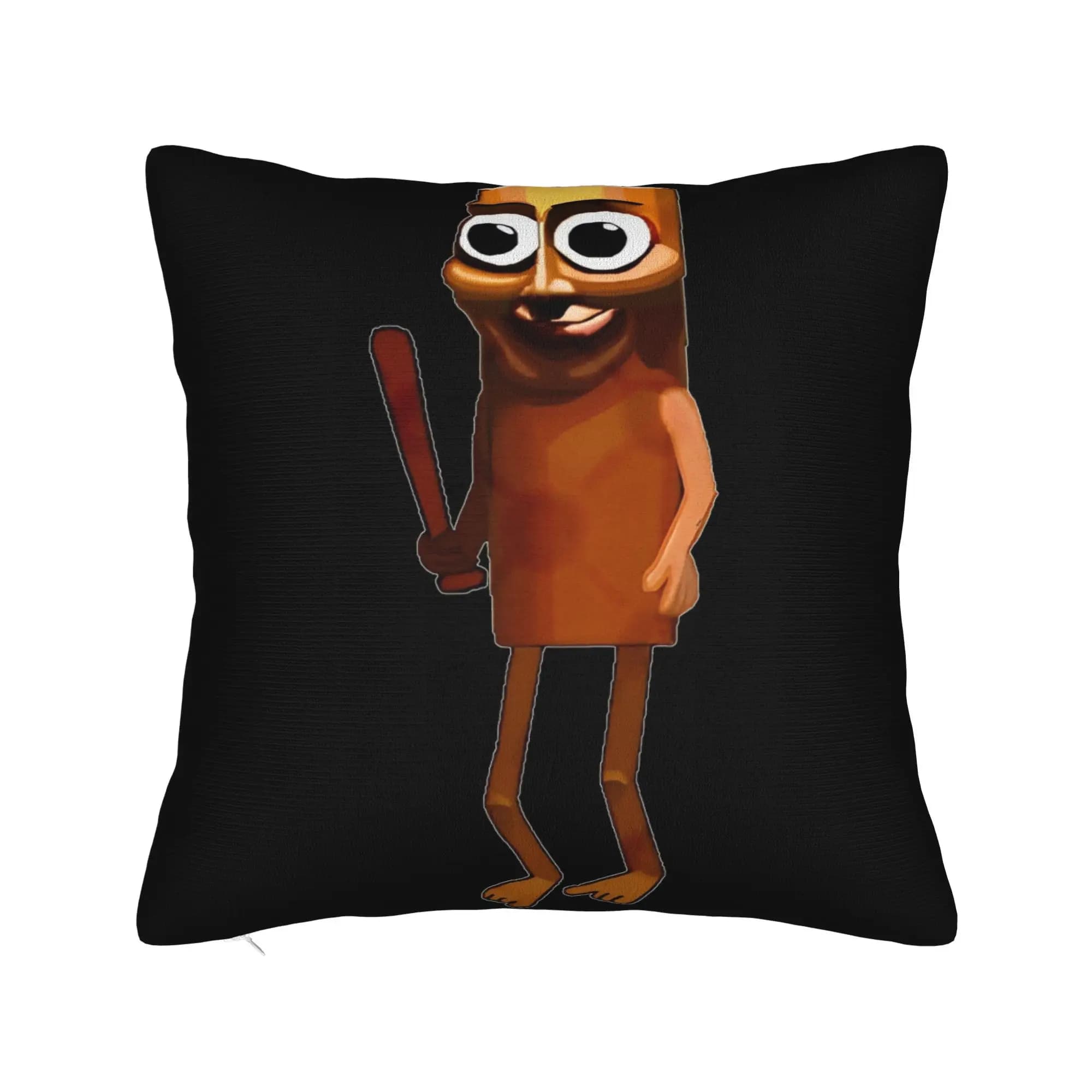 Fodera per cuscino quadrata Tung Sahur Italian Brainrot Meme Tralalero Tralala per divano e soggiorno