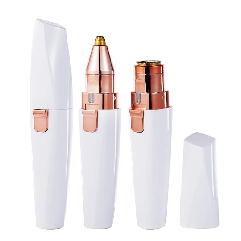 Rechargeable Epilator 2 IN 1 Razor Electric Eyebrow Female Body Lipstick Shape Mini Hair Removal Razor Razor
