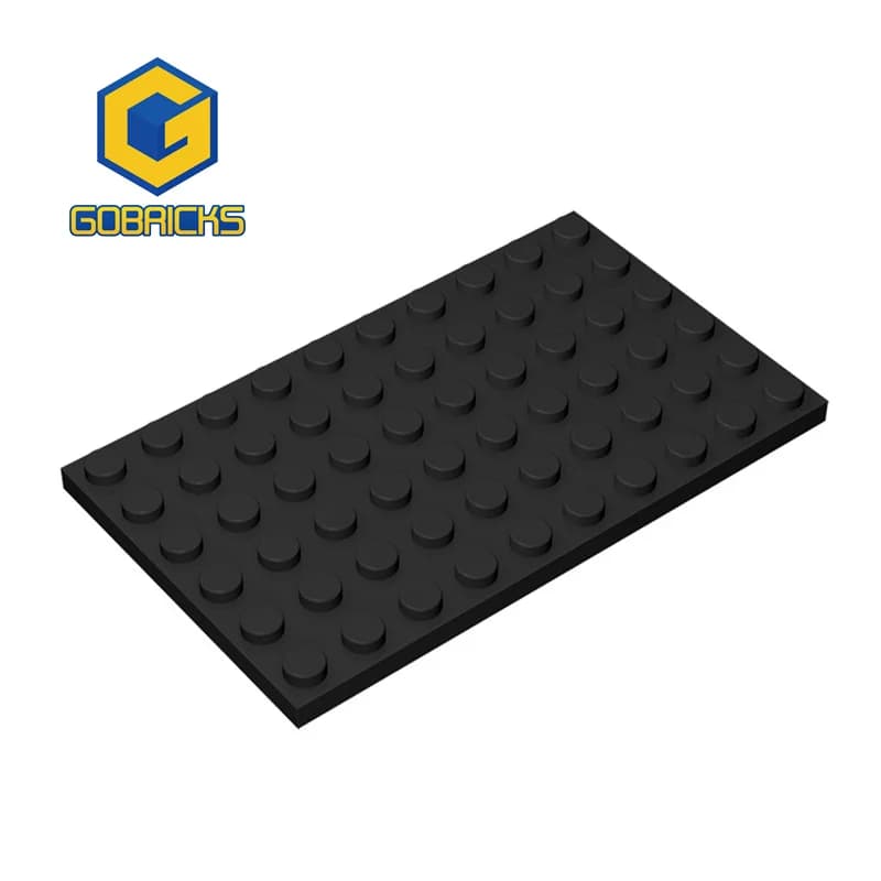 Gobricks 10PCS MOC Plate 6x10 compatibile 3033 assemblano particelle Building Blocks parti fai da te block bricks Tech Parts Toys