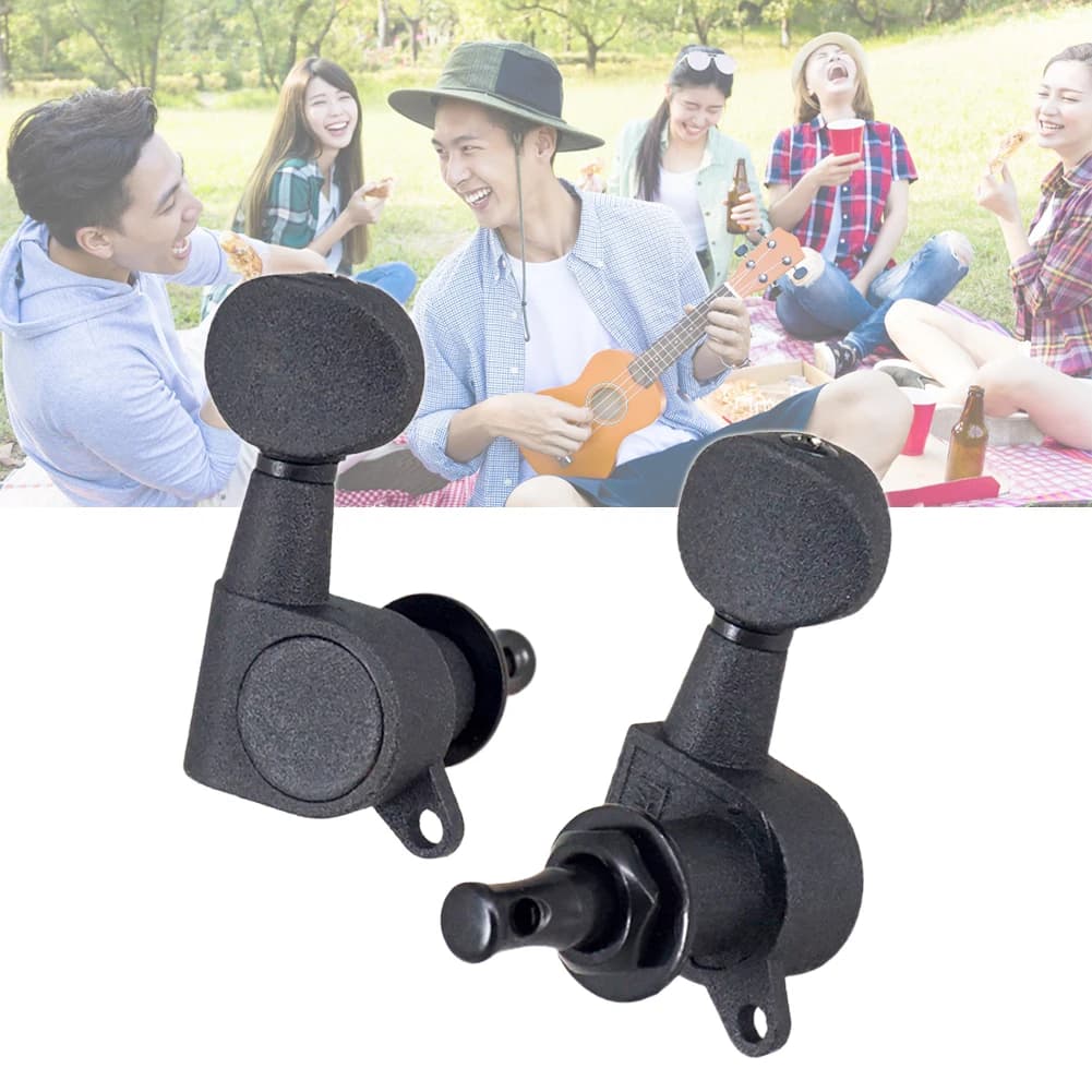 4pcs Ukulele Tuning Pegs Zinc Alloy 4 String Guitar Tuning Pegs Replacement Ukulele Parts Accessories