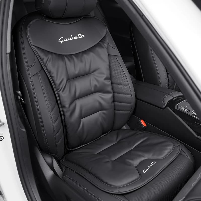 Car Seat Velvet Cushion Leather Backrest Seat Cover Accessories For Giulietta 159 147 156 166 Mito Giulia GT Stelvio