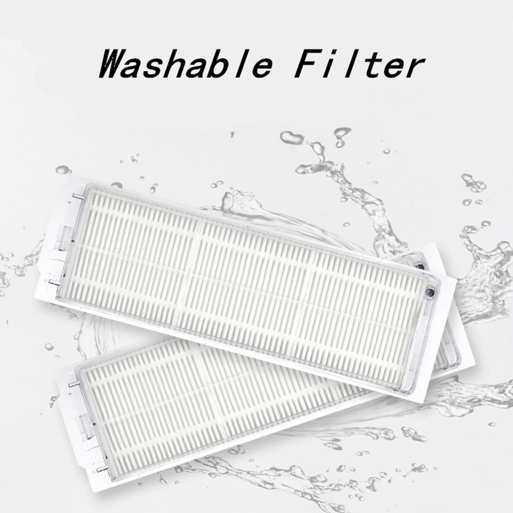 A38T-2 Pcs Washable Hepa Air Filters For Xiaomi Mijia Mi Robot Vacuum Mop-P Pro STYTJ02YM Cleaning Robot Accessories STYTJO2M