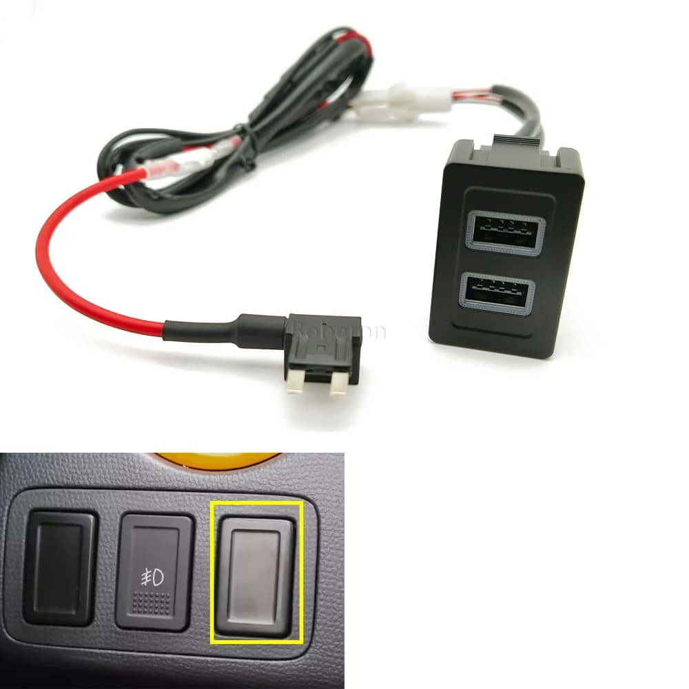 Adattatore di ricarica per presa doppia interfaccia USB per caricabatterie rapido per auto 12V per Suzuki SX4 Swift Vitara Nuovi accessori Alto