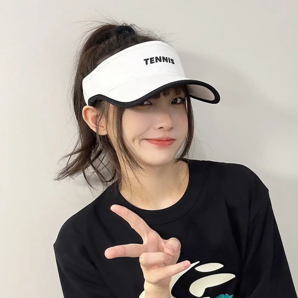 Sunscreen Outdoor Sun Hat for Men and Women Versatile Summer Baseball Cap without Crown Open-Crown Tennis Cap Big Brim
