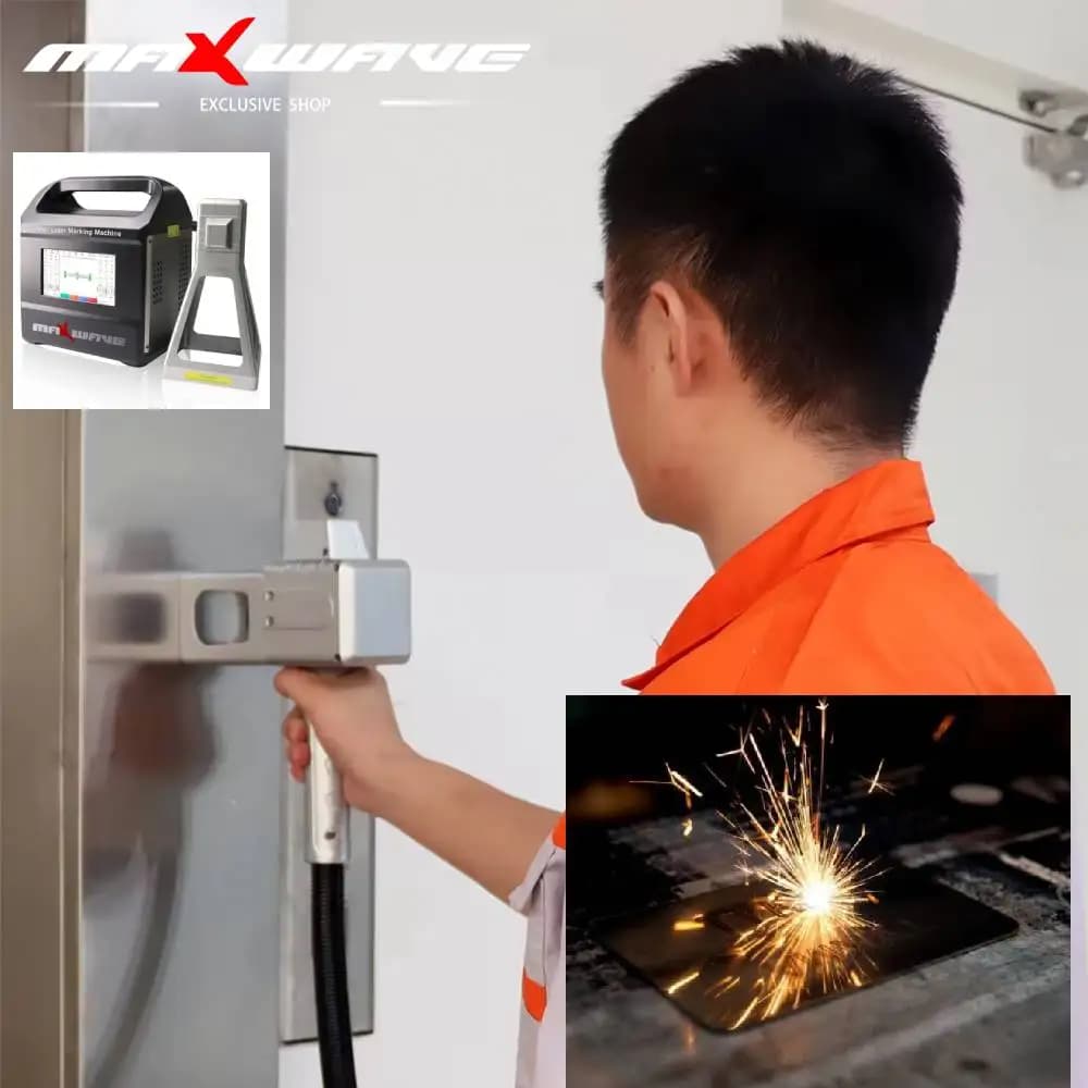 Mini Portable Fiber Laser Marking Machine Small Engraving Machine Copper Stainless Steel Plastic Metal Plate