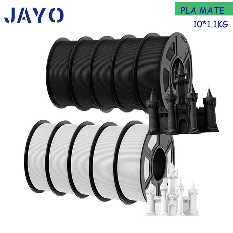 JAYO PLAMETA Filament 5 Rolls/10 Rolls 3D Printer 1.75mm for FDM No Bubbel Good Fluidity 3D Printing Materials From EU UK US MX AU