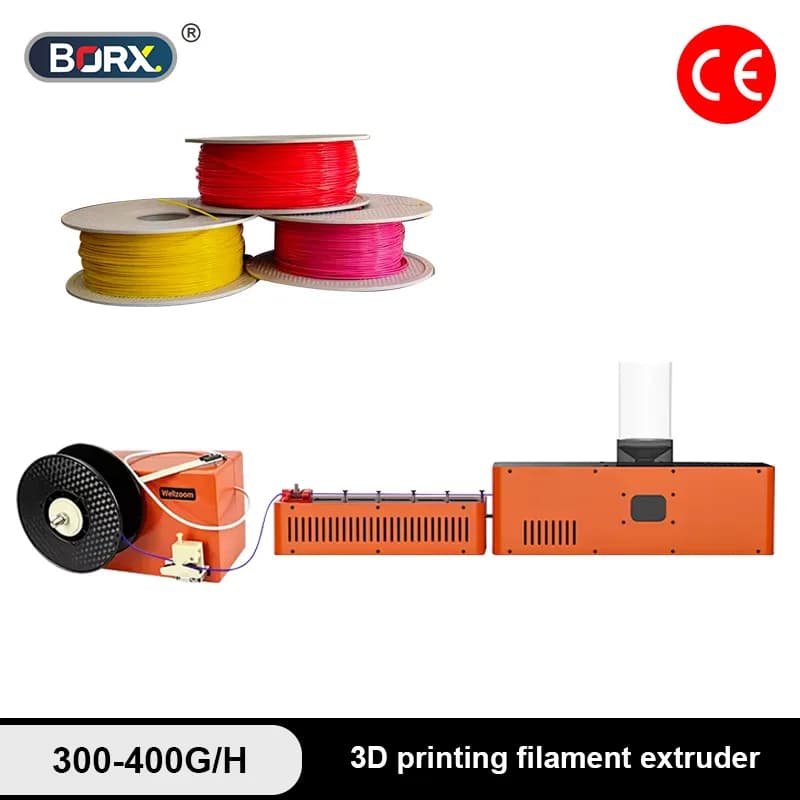 Desktop 3D Filament Maker Extruder Machine With Cooling System For 1.75mm/3mm PLA ABS PETG PC PP Consumables