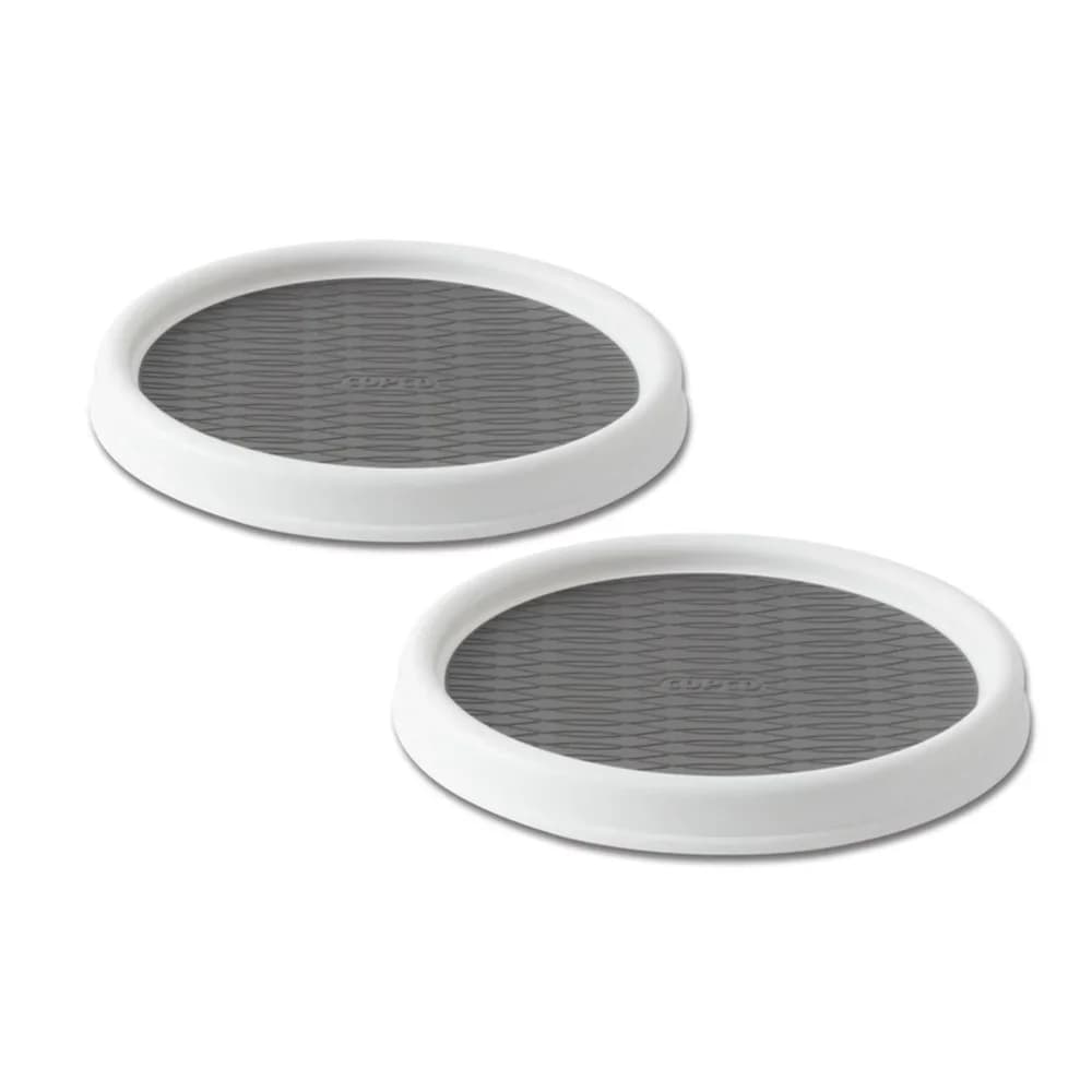 Set di 2 Ripiani Girevoli Antiscivolo Lazy Susan per Cucina e Dispensa, Organizzatore Salvaspazio Ideale per Piani di Lavoro