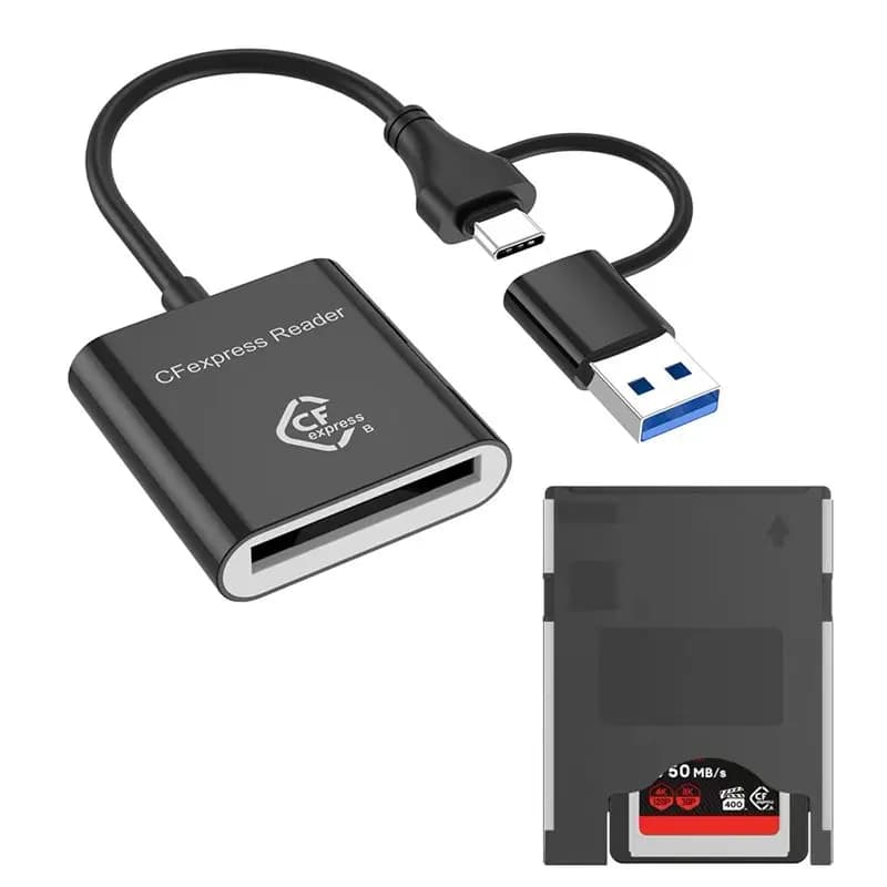 USB 3.2 High-Speed For SLR Camera Compatible Cfexpress Type B Memory Card Reader 10Gbps Transmission-ABVP