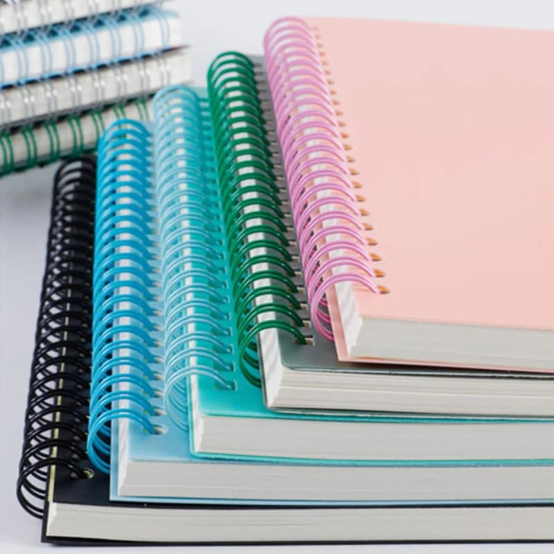 Quaderno a spirale vintage A5, 80 fogli/160 pagine Memo Journal Diario Notebook Design a spirale per studenti Ufficio Affari