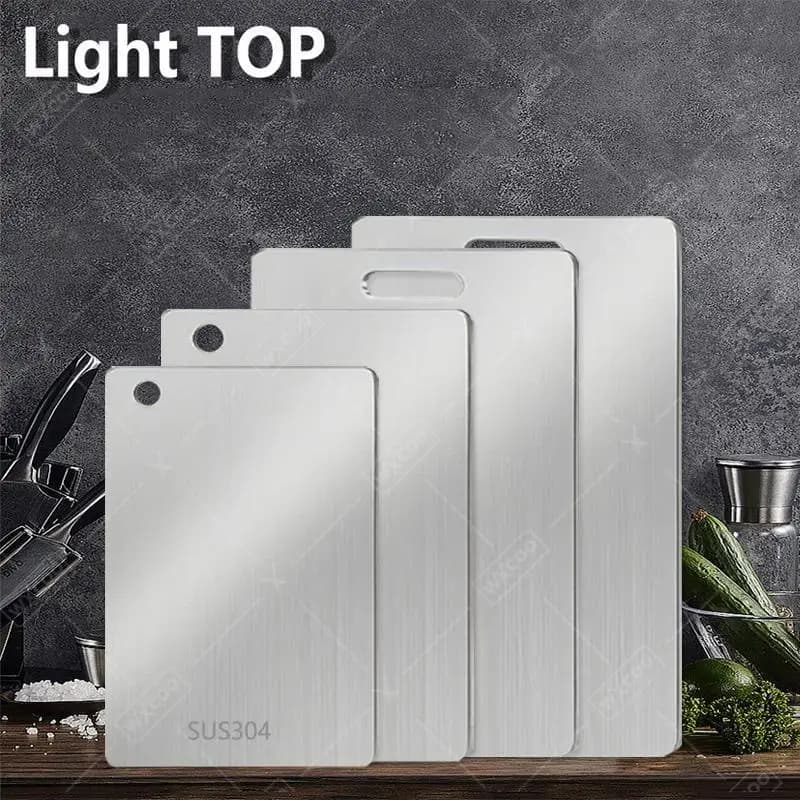 WXCOO Kitchen Tablets Stainless Steel Tablets thickened Cutting boards for food use to cut vegetables, fruit meat
