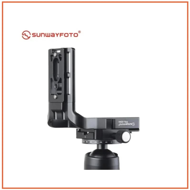 SUNWAYFOTO Quick release plate for head tripod for Canon 1DX 1DXII Fast release plate in specific aluminium with L bracket