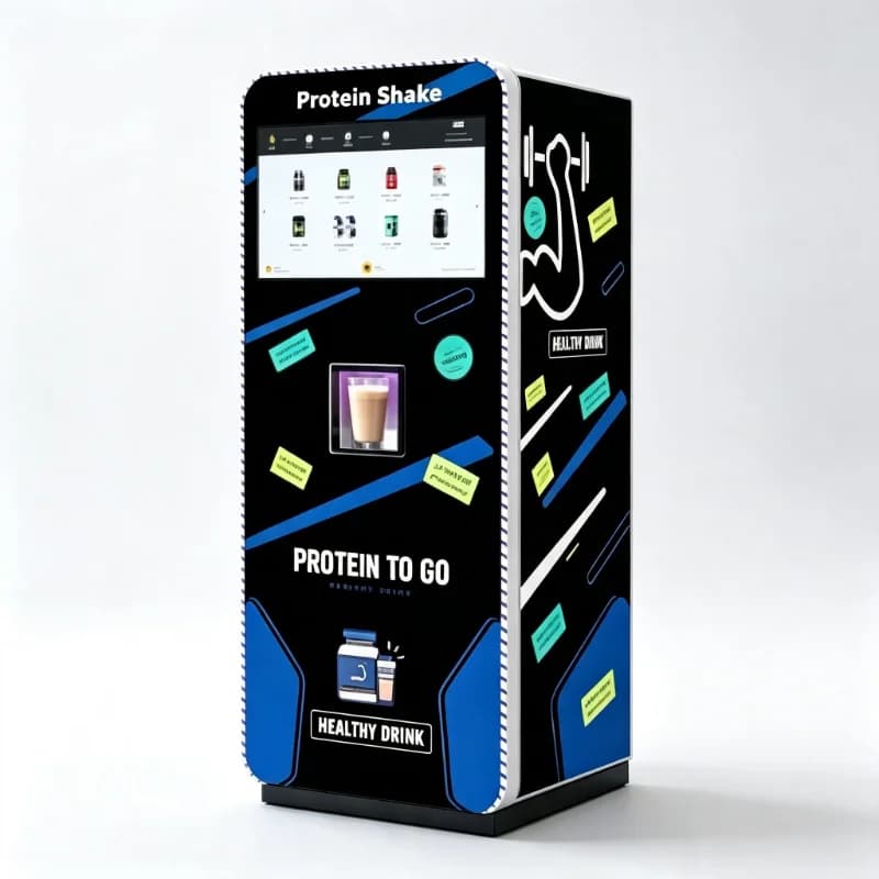 High Grade Custom Protein Powder Vending Machine Commercial Automatic Shake Dispenser Support Card & QR Code Payment