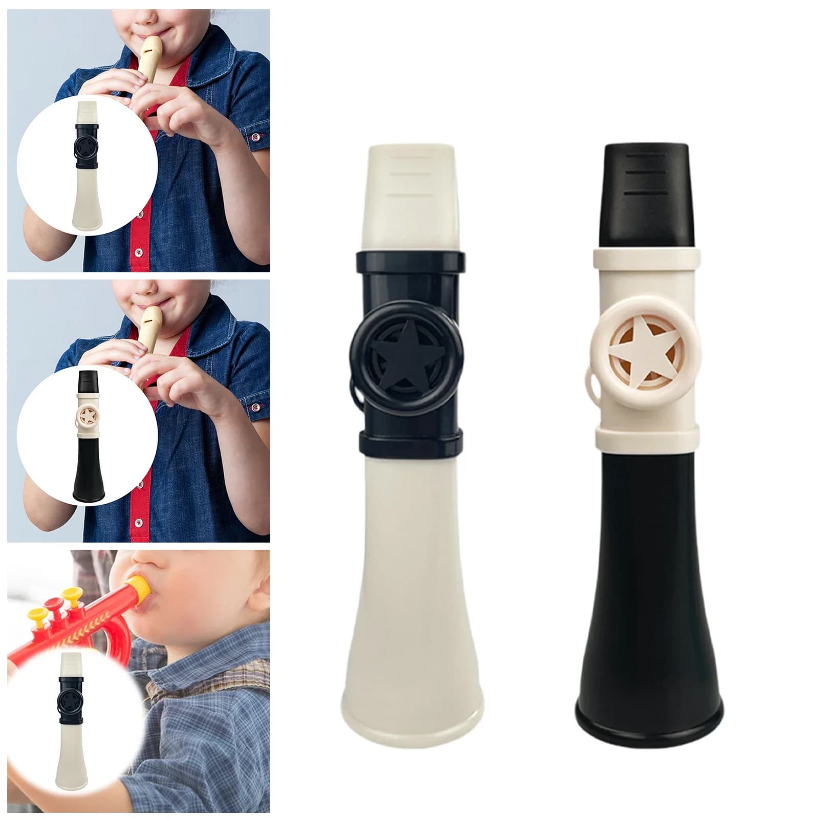 Kazoo per adulti e bambini, kazoo professionale riutilizzabile per chitarra, ukulele, violino, pianoforte, tastiera, facile da usare per principianti, per gli amanti della musica