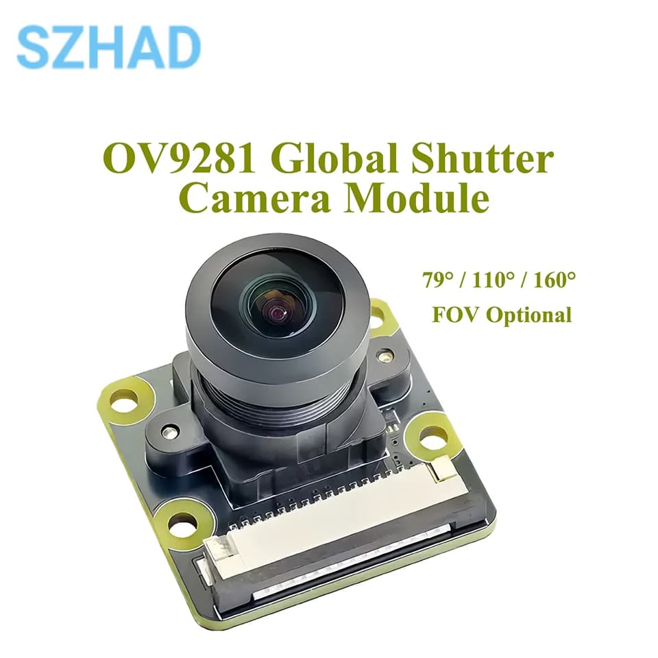 OV9281 Global Shutter Camera Module 1MP 720P Monochrome Web Cam for AR VR Optional 79 110 160 Degree Lens for Raspberry Pi