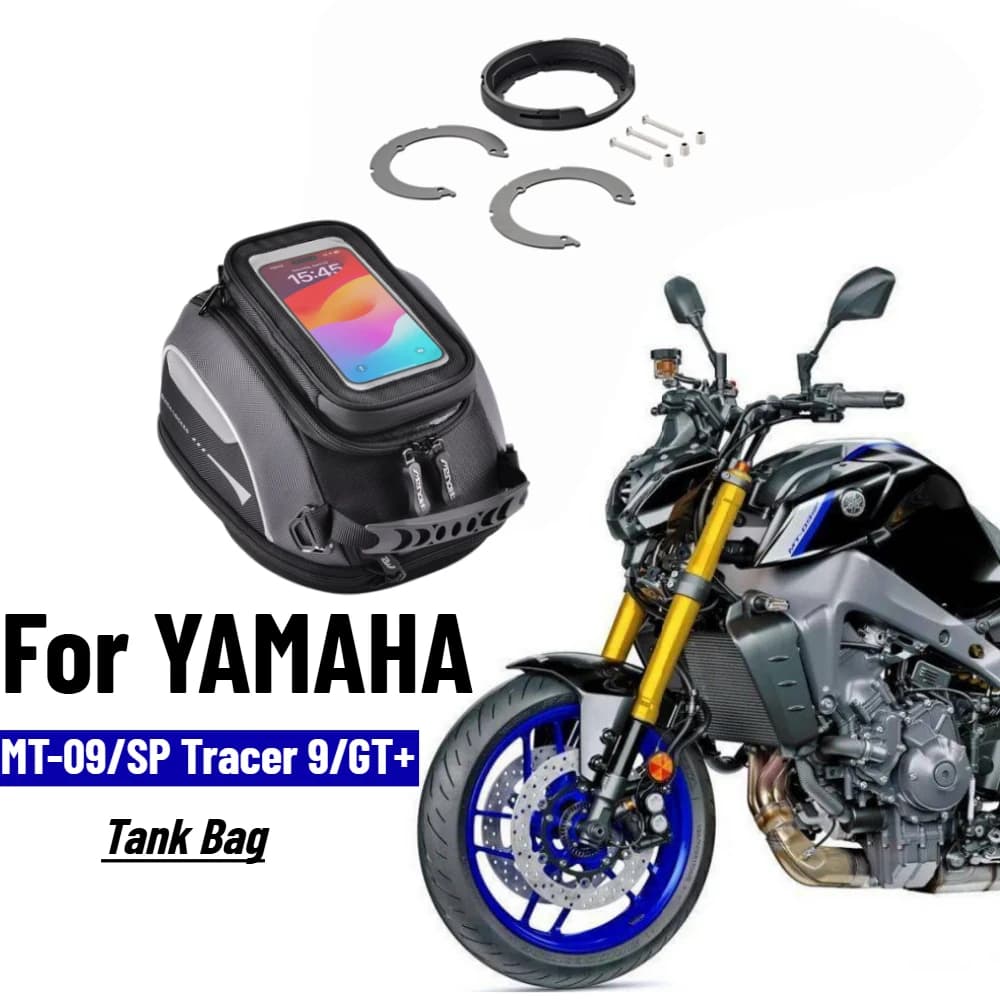 For Yamaha MT-09 MT09 MT 09 SP 2024-2025 Tracer 9/GT+ 2025 Motorcycle Tank Bag Rotation Locked Adapter Luggage Top Case Backpack