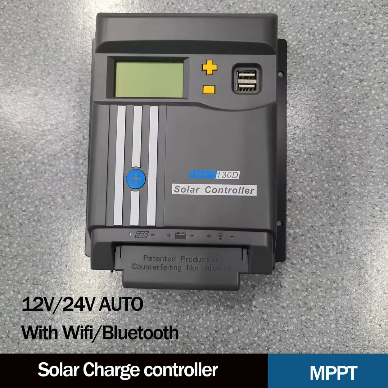 Regolatore solare MPPT 40A MPPT140D con WIFI 12V/24V Pannello solare Regolatore batteria Regolatore di carica Doppio USB LifePo4 / Litio