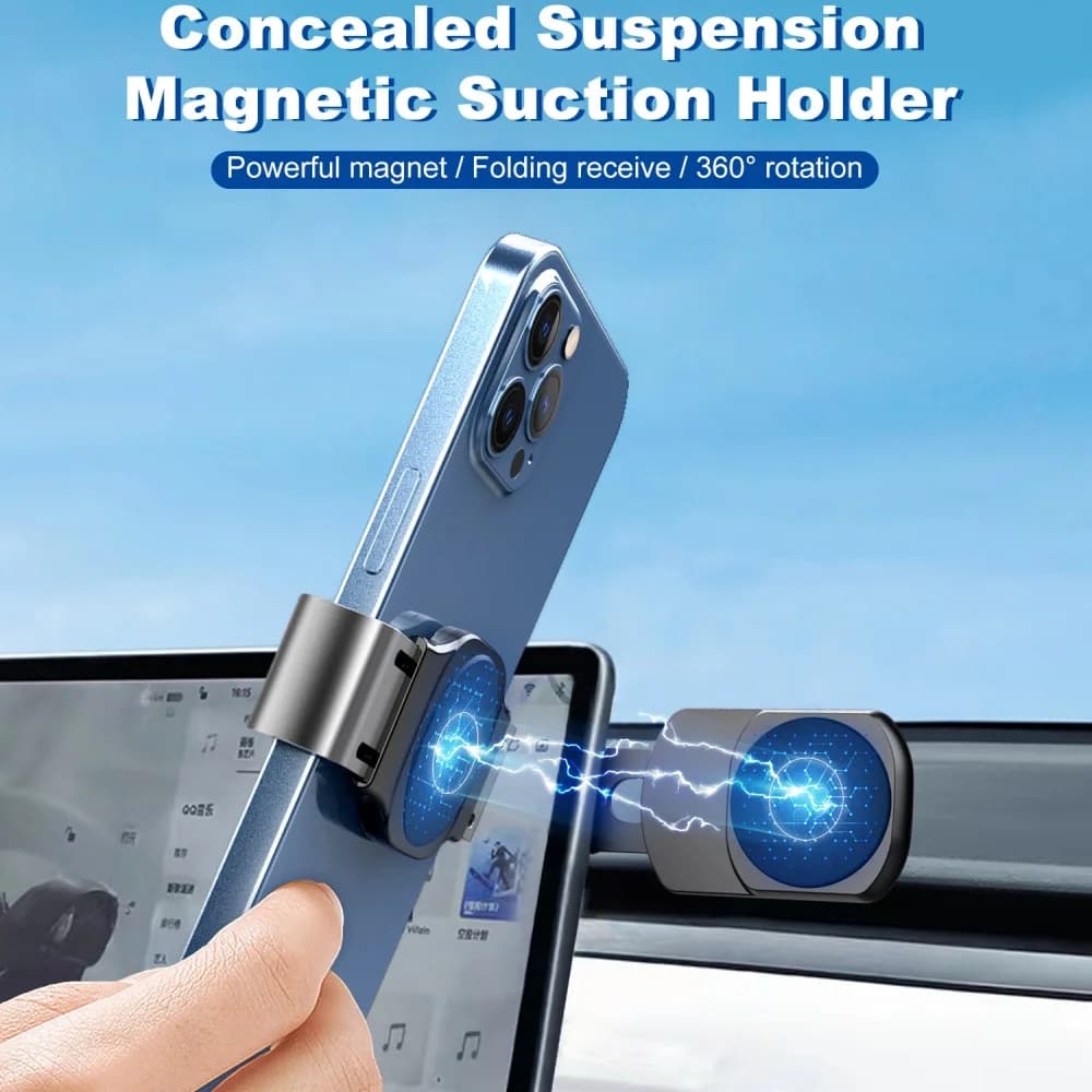Adjustable Cell Phone Holder Universal Magnetism Phone Holder Rotatable Desktop Phone Bracket Fit For Car Navigation Stands