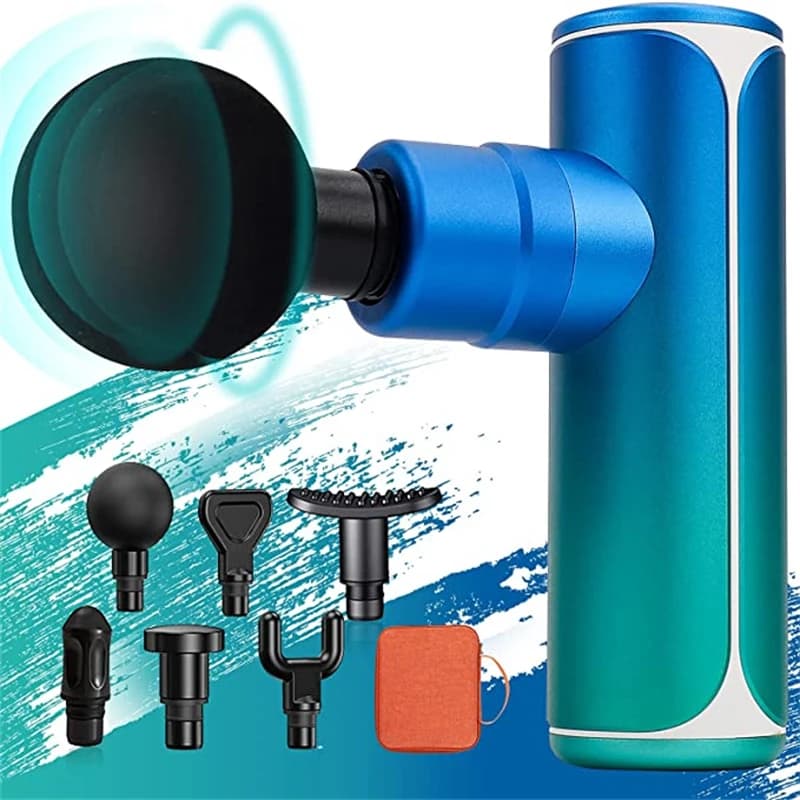 Portable Percussion Muscle Massager Gun for Pain Relief Super Quiet Mini Handheld Electric Massagers for Muscles Deep Tissue