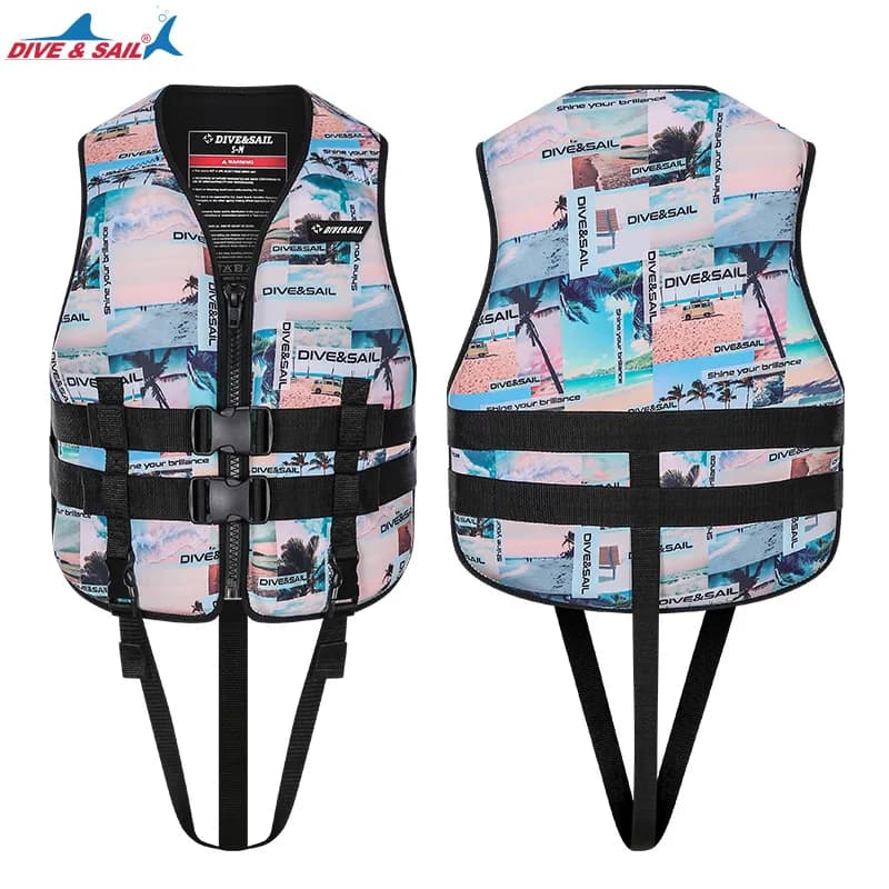 Adult Life Jacket Women's Wear-resistant Thickened Strong Buoyancy Portable Vest Snorkeling Drifting Buoyancy Suit Vest