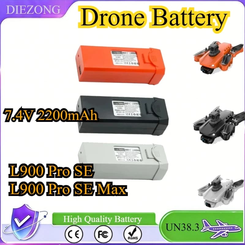 Batteria per Drone 2200mAh L900 Pro SE, Accessori per Drone L900 SE Max, Batteria LYZRC L900 Pro Se, Vendita all'Ingrosso