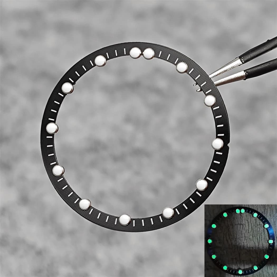 28.5mm Watch Accessories Ring Watch Dial Inner Shadow Dial Watch Face for Japanese NH70 Movement