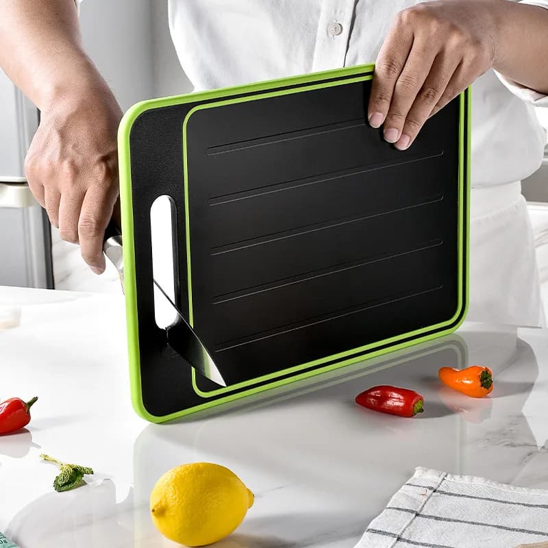 Double-sided cutter with defrosting function Kitchen cutters Kitchen cutter with knife sharpener