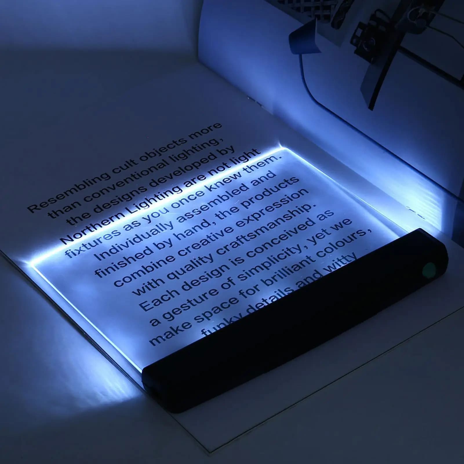 Lampada da lettura a LED per libri con clip staccabile Lampada da pannello a LED Luci da libro Lampada da libro per studenti per interni per leggere la notte