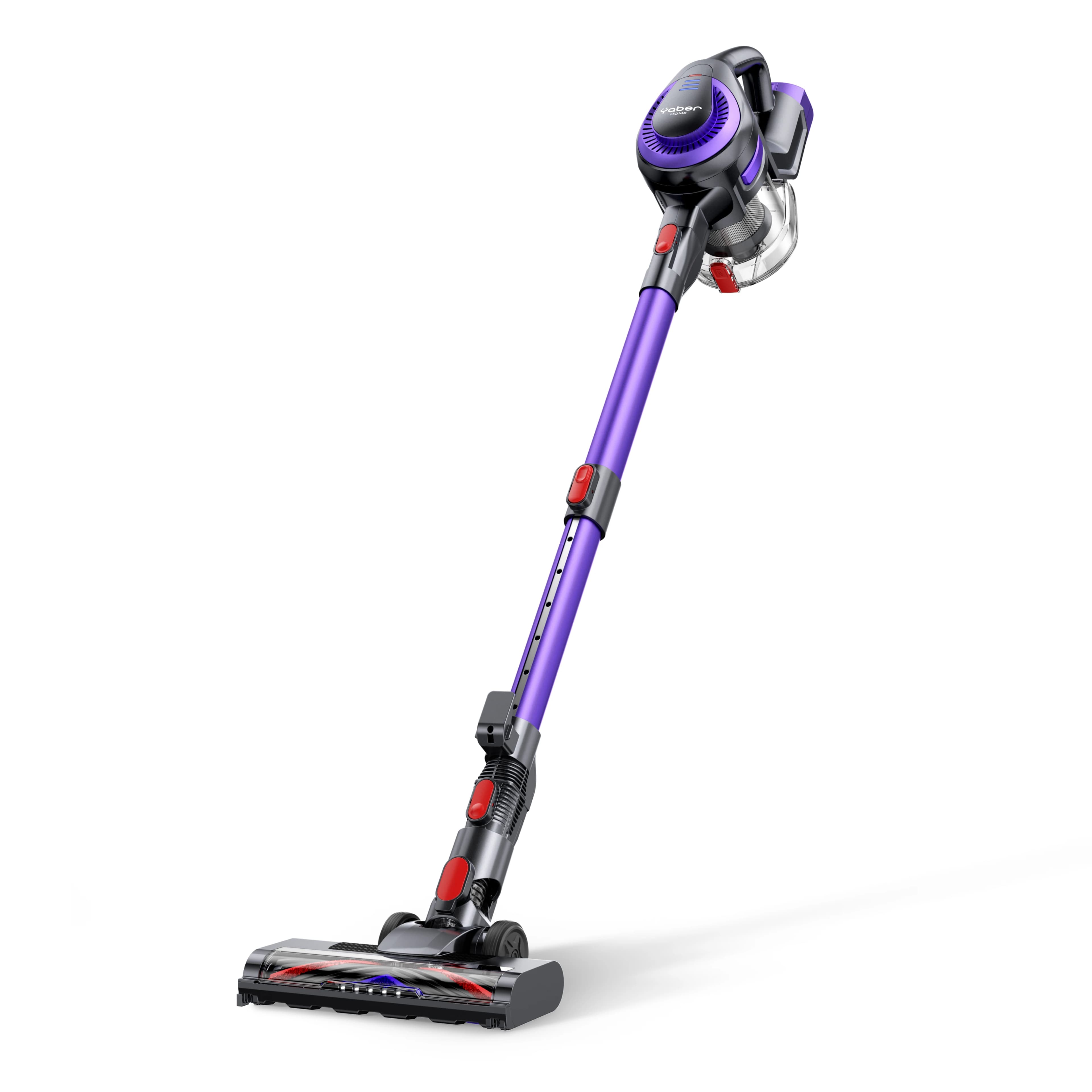 Aspirapolvere Senza Fili Yaber L10, Leggero con Display LED, Asta Telescopica Autoportante per Tappeti e Pavimenti Duri