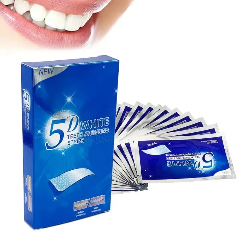 1/28pcs5D Whitening Strips For White Tooths Professional Effects Setole Tooth Toothbrush Whitening Whitestrips
