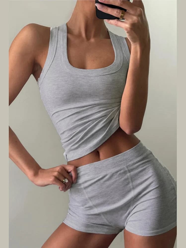 Sisterlinda Winter Release Junior Above Knee Mini Sexy High Street Short Suit K24S51762 Girl Solid Slim Fit Fashion Short Suit
